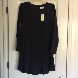 Black mid length dress